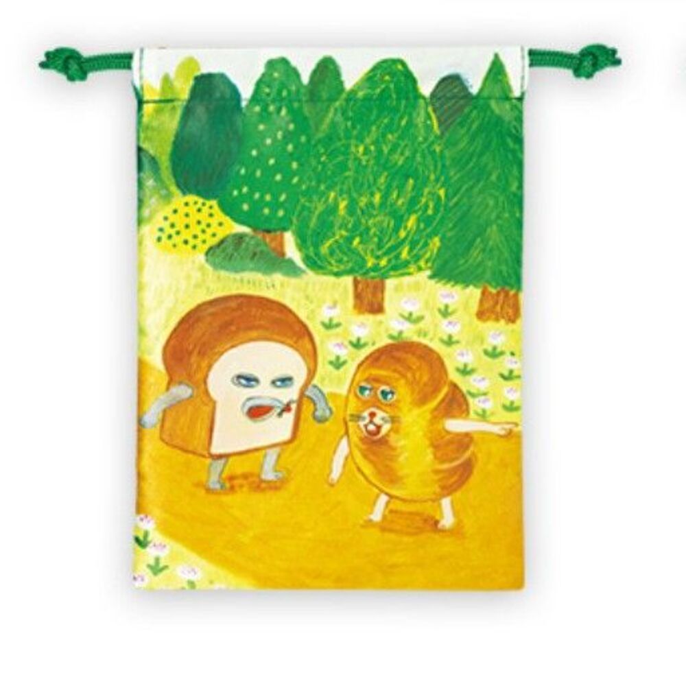 Pan Dorobou (Bread Thief) drawstring bag / pouch